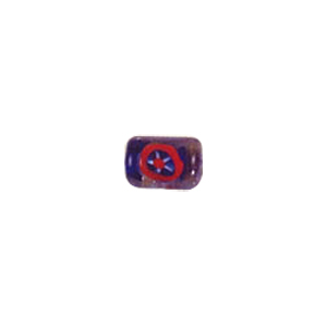 Confetti Mosaic pattern Glass Beads with color line 8041