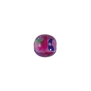Confetti Mosaic pattern Glass Beads with color line 8050