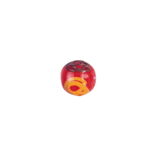 Multi Color stringer, dotted and striped Lampworked Glass Beads 8111