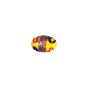 Multi Color stringer, dotted and striped Lampworked Glass Beads 8119