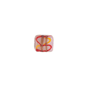 Multi Color stringer, dotted and striped Lampworked Glass Beads 8123