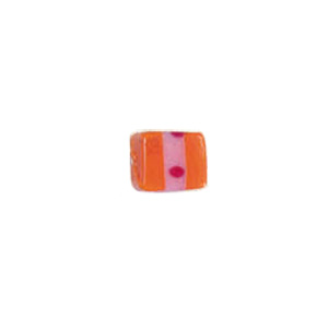 Multi Color stringer, dotted and striped Lampworked Glass Beads 8126