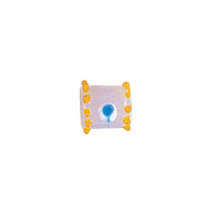 Multi Color stringer, dotted and striped Lampworked Glass Beads 8147