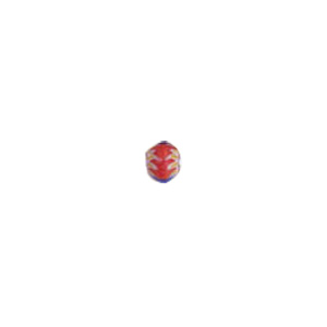 Chevron Glass Beads long hole 8163