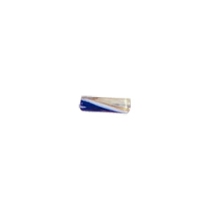 Chevron Glass Beads long hole 8165