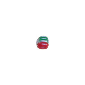 Chevron Glass Beads long hole 8172