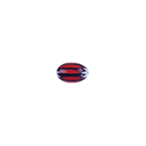 Chevron Glass Beads long hole 8177