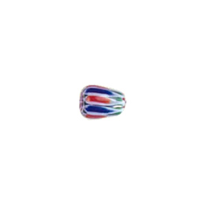 Chevron Glass Beads long hole 8196