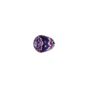 Chevron Glass Beads long hole 8198