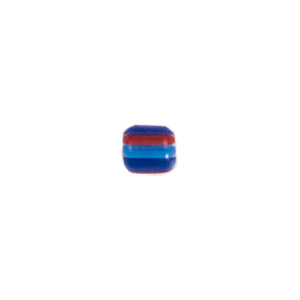 Chevron Glass Beads long hole 8202
