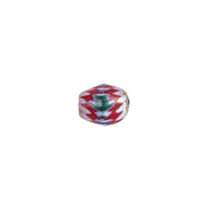 Chevron Glass Beads long hole 8205