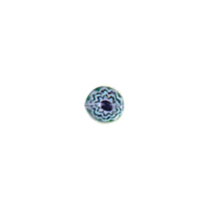 Chevron Flat Fancy Glass Beads short hole 8221