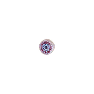 Chevron Flat Fancy Glass Beads short hole 8222