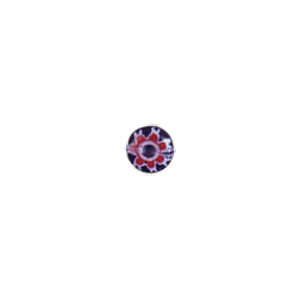 Chevron Flat Fancy Glass Beads short hole 8224