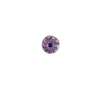 Chevron Flat Fancy Glass Beads short hole 8227