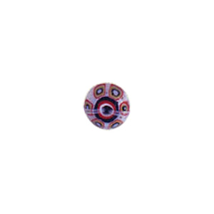 Chevron Flat Fancy Glass Beads short hole 8242