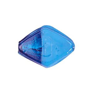 Silver foiled Furnace Glass Beads large 2 tone 8449