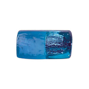 Silver foiled Furnace Glass Beads large 2 tone 8459