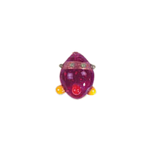 Decorative Glass Charms theme Fruits and Veggies 8571
