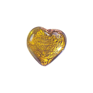 Decorative Glass Charms Hearts and Leafs 8581