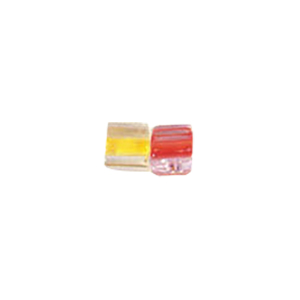 Candy Cane Glass Beads Color lined 8683