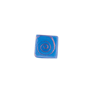Glass Cabochons decorated Squares 8823