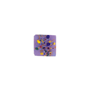 Glass Cabochons decorated Squares 8834