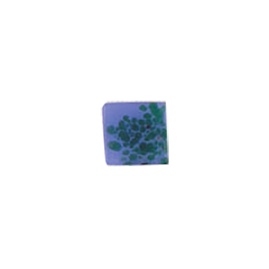 Glass Cabochons decorated Squares 8836