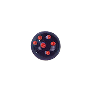 Glass Cabochons decorated Circles 8877
