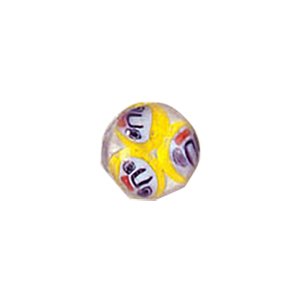 Glass Cabochons decorated Circles 8909