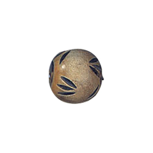 Hand Carved Horn Beads Gray or Black 10016