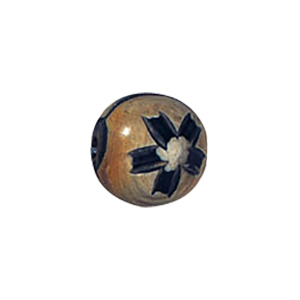 Hand Carved Horn Beads Gray or Black 10018