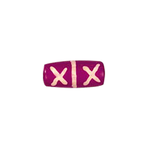 Hand Carved Bone Beads Coloured 9836