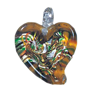 Silver Foiled Glass Pendants 12000