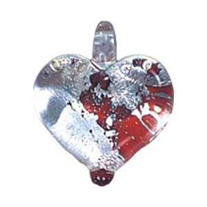 Silver Foiled Glass Pendants 12003