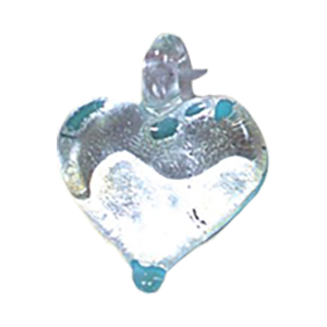 Silver Foiled Glass Pendants 12002