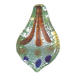 Silver Foiled Glass Pendants 12017