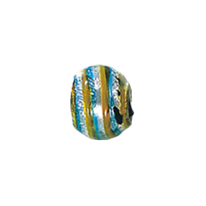 Silver Foiled Mirror Foiled Beads 12048