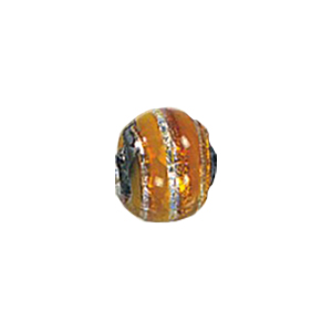 Silver Foiled Mirror Foiled Beads 12052