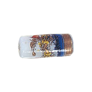 Printed Fancy Glass Beads 11214