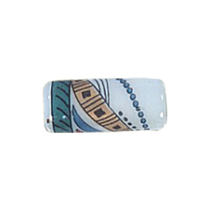 Printed Fancy Glass Beads 11218