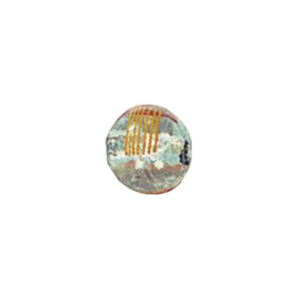 Lampworked Silver foiled Beads 11394