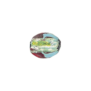 Lampworked Silver foiled Beads 11403