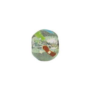 Lampworked Silver foiled mirror foiled Beads 12169