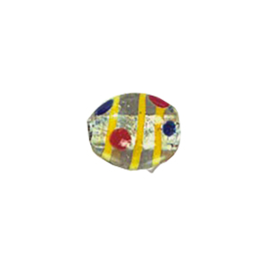 Lampworked Silver foiled Beads 11411