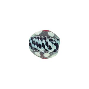 Lampworked Silver foiled Beads 11445