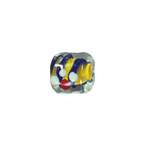 Lampworked Silver foiled Beads 11449