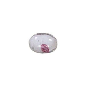 2 tone color lined Glass Beads and w or stringer designs 11676