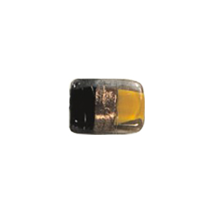 2 tone color lined Glass Beads and w or stringer designs 11694