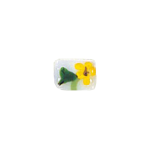 2 tone color lined Glass Beads and w or stringer designs 11706